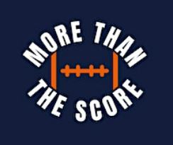 More Than The Score logo with football graphic
