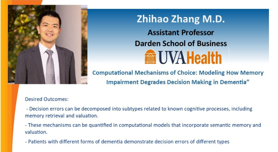 Neurology Grand Rounds Flyer: Zhihao Zhang
