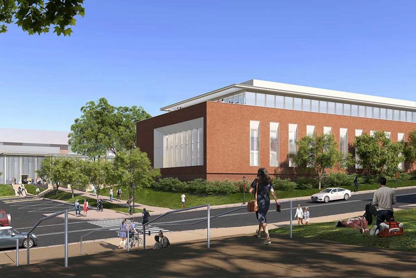 Rendering of new Manning Biotechnology Institute building