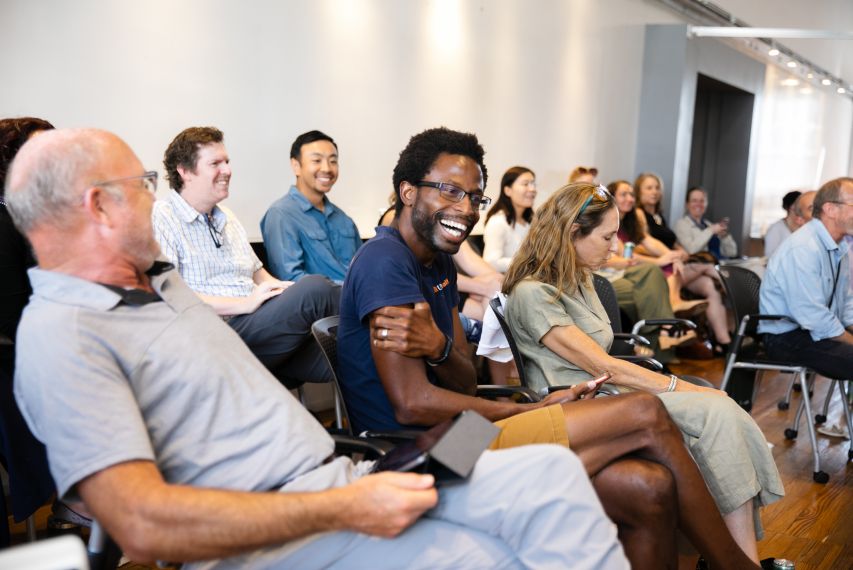 Dr. Eyo and group laughing