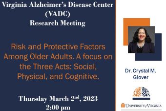 VADC Research Meeting Flyer: Dr. Crystal Glover