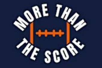 More Than The Score logo with football graphic
