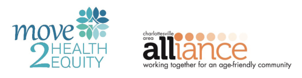Move2HealthEquity and Charlottesville area Alliance logos